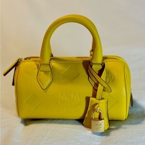 MCM Mini Ella Boston Leather Bag